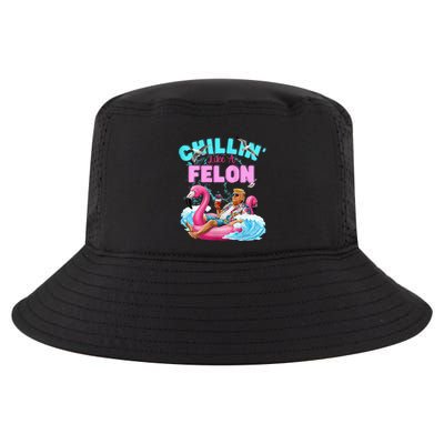 Chillin Like A Felon Summer Retro Pool Cool Comfort Performance Bucket Hat