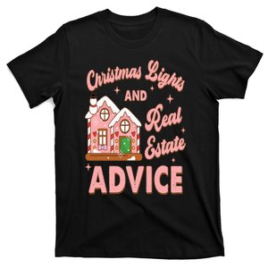 Christmas Lights And Real Estate Advice Funny Realtor Saying T-Shirt