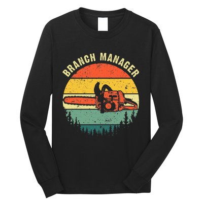 Cool Lumberjack Art Men Women Arborist Logger Branch Manager Long Sleeve Shirt