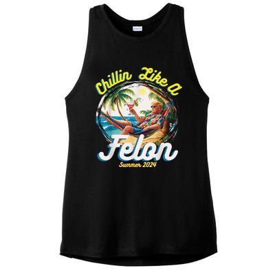 Chillin Like A Felon Summer 2024 Ladies PosiCharge Tri-Blend Wicking Tank