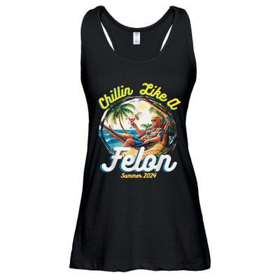 Chillin Like A Felon Summer 2024 Ladies Essential Flowy Tank