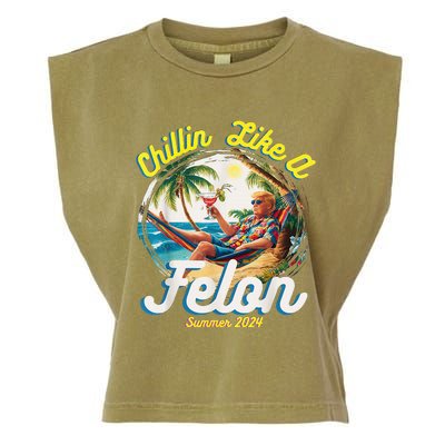 Chillin Like A Felon Summer 2024 Garment-Dyed Women's Muscle Tee