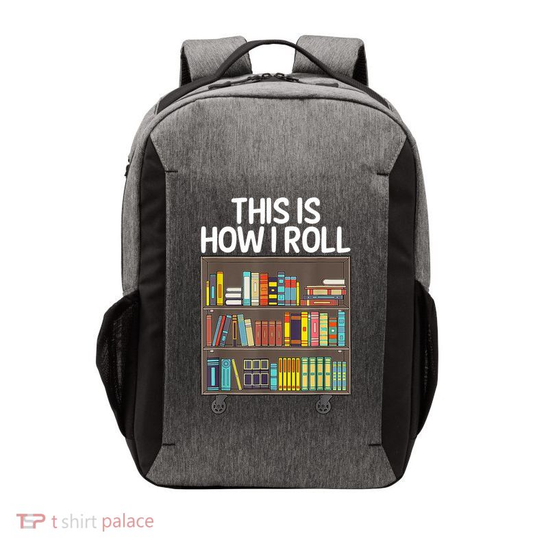 Cute Library Art Book Reader School Librarian Vector Backpack