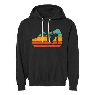 Climb Like A Girl Rock Climbing And Bouldering Retro Gift Garment-Dyed Fleece Hoodie