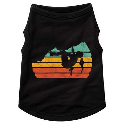 Climb Like A Girl Rock Climbing And Bouldering Retro Gift Doggie Tank