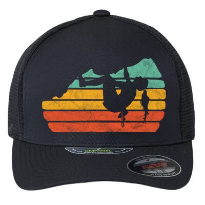 Climb Like A Girl Rock Climbing And Bouldering Retro Gift Flexfit Unipanel Trucker Cap