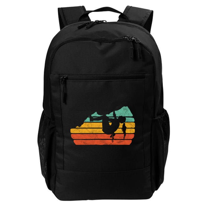 Climb Like A Girl Rock Climbing And Bouldering Retro Gift Backpack