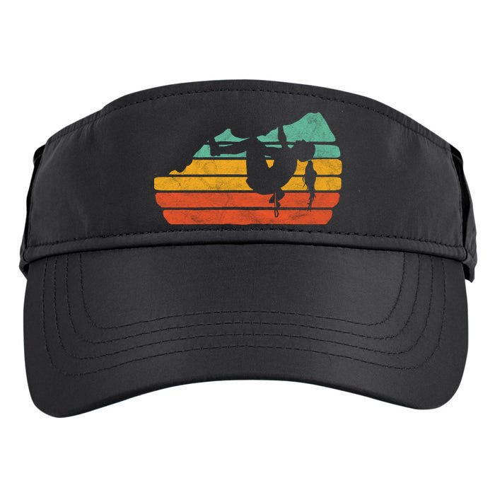 Climb Like A Girl Rock Climbing And Bouldering Retro Gift Adult Drive Performance Visor