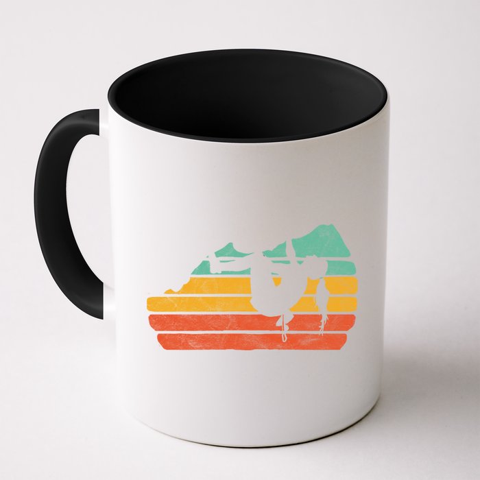 Climb Like A Girl Rock Climbing And Bouldering Retro Gift Mug