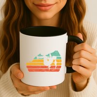 Climb Like A Girl Rock Climbing And Bouldering Retro Gift Mug