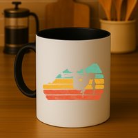 Climb Like A Girl Rock Climbing And Bouldering Retro Gift Mug