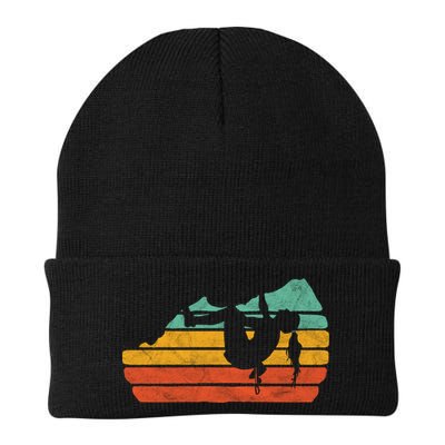 Climb Like A Girl Rock Climbing And Bouldering Retro Gift Beanie