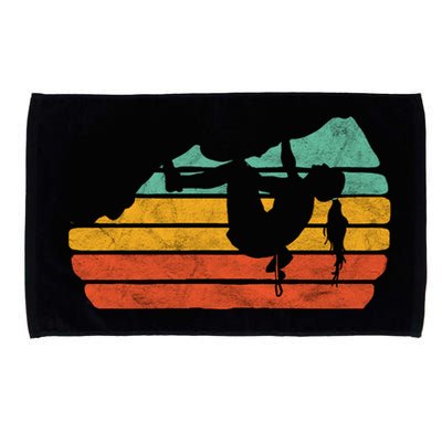 Climb Like A Girl Rock Climbing And Bouldering Retro Gift Microfiber Hand Towel
