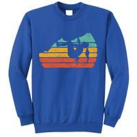 Climb Like A Girl Rock Climbing And Bouldering Retro Gift Sweatshirt