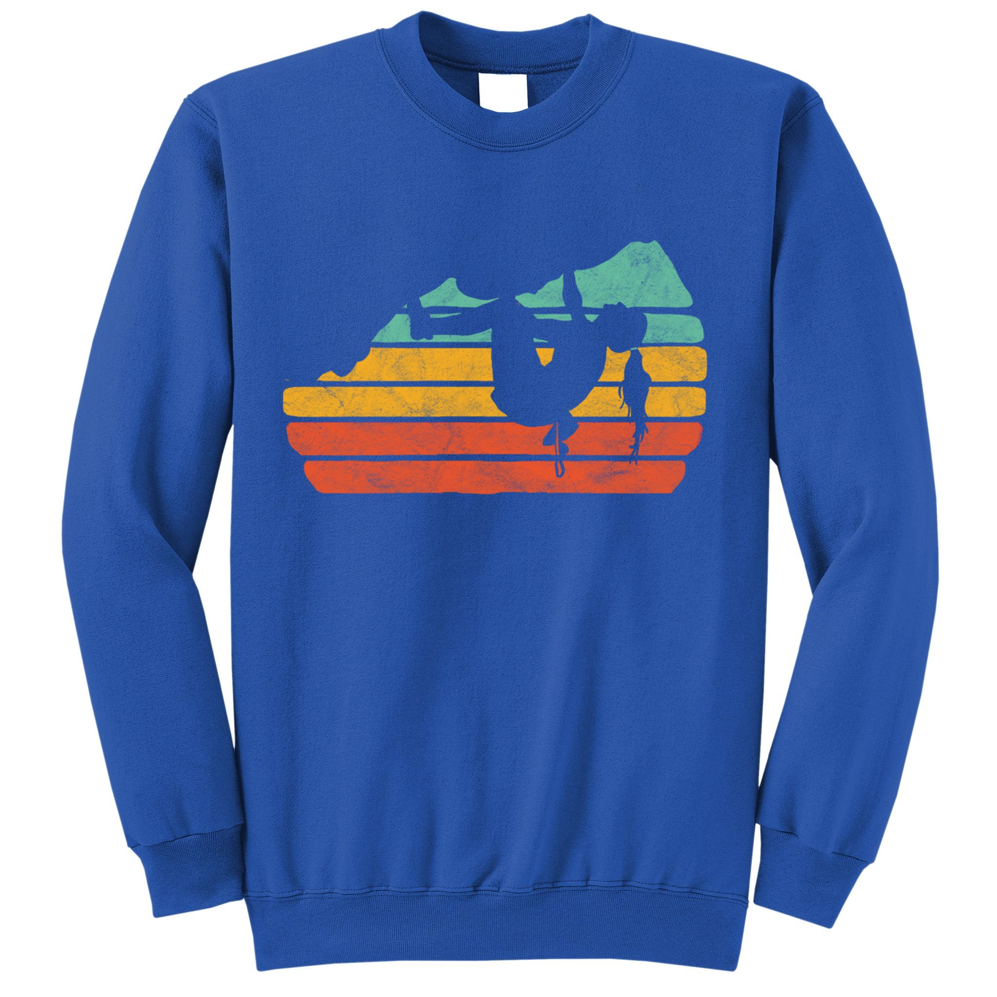 Climb Like A Girl Rock Climbing And Bouldering Retro Gift Sweatshirt