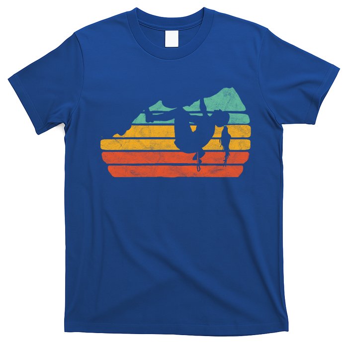 Climb Like A Girl Rock Climbing And Bouldering Retro Gift T-Shirt