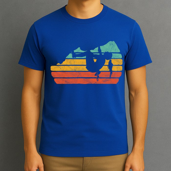 Climb Like A Girl Rock Climbing And Bouldering Retro Gift T-Shirt