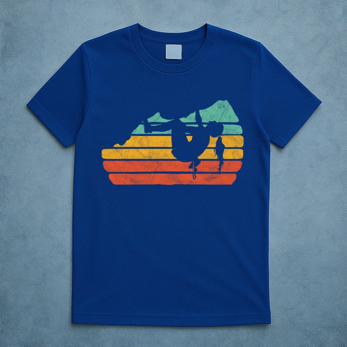Climb Like A Girl Rock Climbing And Bouldering Retro Gift T-Shirt