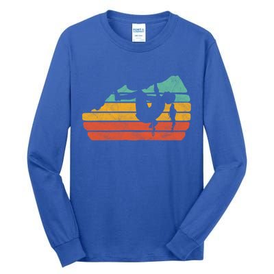 Climb Like A Girl Rock Climbing And Bouldering Retro Gift Tall Long Sleeve T-Shirt