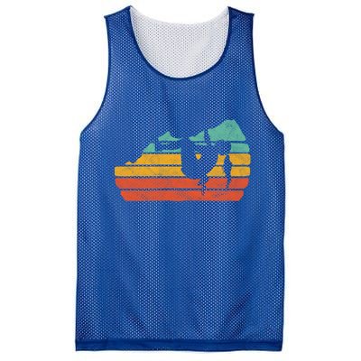 Climb Like A Girl Rock Climbing And Bouldering Retro Gift Mesh Reversible Basketball Jersey Tank