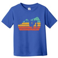 Climb Like A Girl Rock Climbing And Bouldering Retro Gift Toddler T-Shirt