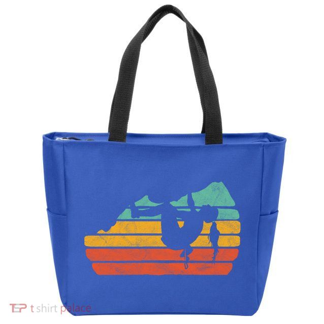 Climb Like A Girl Rock Climbing And Bouldering Retro Gift Zip Tote Bag