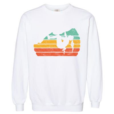 Climb Like A Girl Rock Climbing And Bouldering Retro Gift Garment-Dyed Sweatshirt