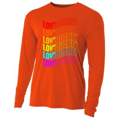 Colorful Love And Equality Lgbtq Pride Month Gift Cooling Performance Long Sleeve Crew