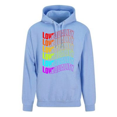 Colorful Love And Equality Lgbtq Pride Month Gift Unisex Surf Hoodie