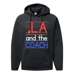 Comma La And The Coach Harris Walz 2024 Educators Performance Fleece Hoodie