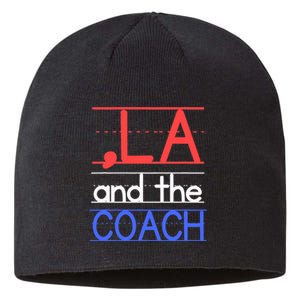 Comma La And The Coach Harris Walz 2024 Educators Sustainable Beanie