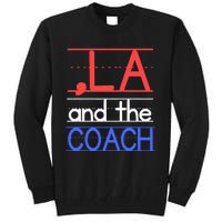 Comma La And The Coach Harris Walz 2024 Educators Tall Sweatshirt