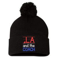 Comma La And The Coach Harris Walz 2024 Educators Pom Pom 12in Knit Beanie