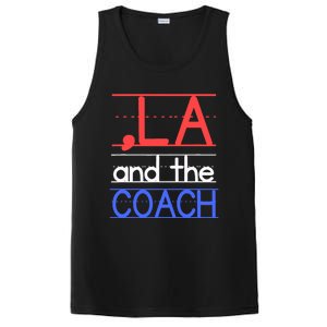 Comma La And The Coach Harris Walz 2024 Educators PosiCharge Competitor Tank