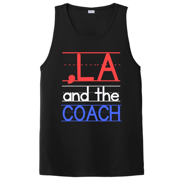 Comma La And The Coach Harris Walz 2024 Educators PosiCharge Competitor Tank