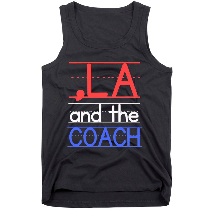 Comma La And The Coach Harris Walz 2024 Educators Tank Top