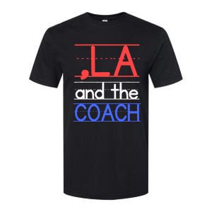 Comma La And The Coach Harris Walz 2024 Educators Softstyle CVC T-Shirt