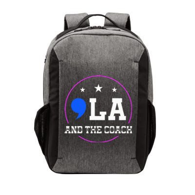 Comma La And The Coach Kamala Harris & Tim Walz Vector Backpack