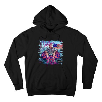 Chillin Like A Felon Retro Summer Funny Trump 2024 Hoodie