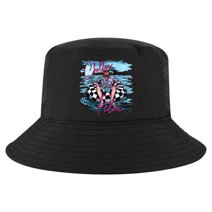 Chillin Like A Felon Funny Trump Trump Summer 2024 Cool Comfort Performance Bucket Hat