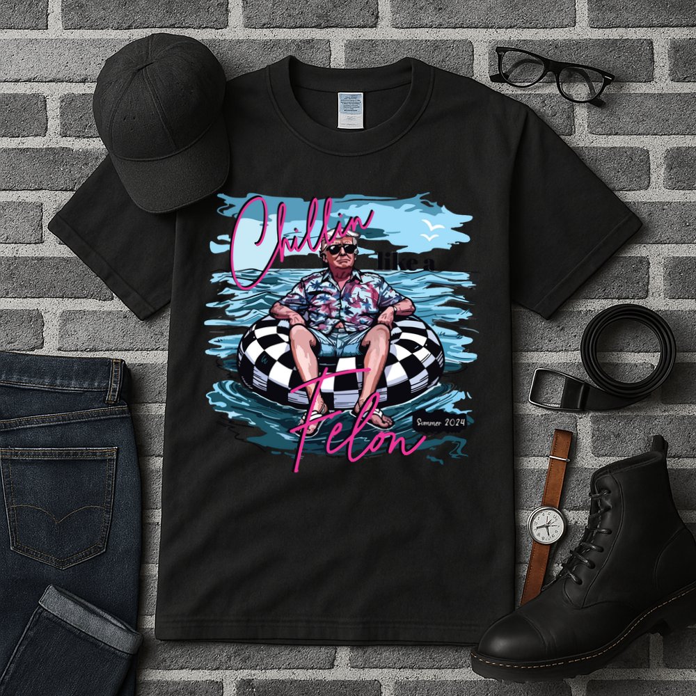Chillin Like A Felon Funny Trump Trump Summer 2024 Tall T-Shirt