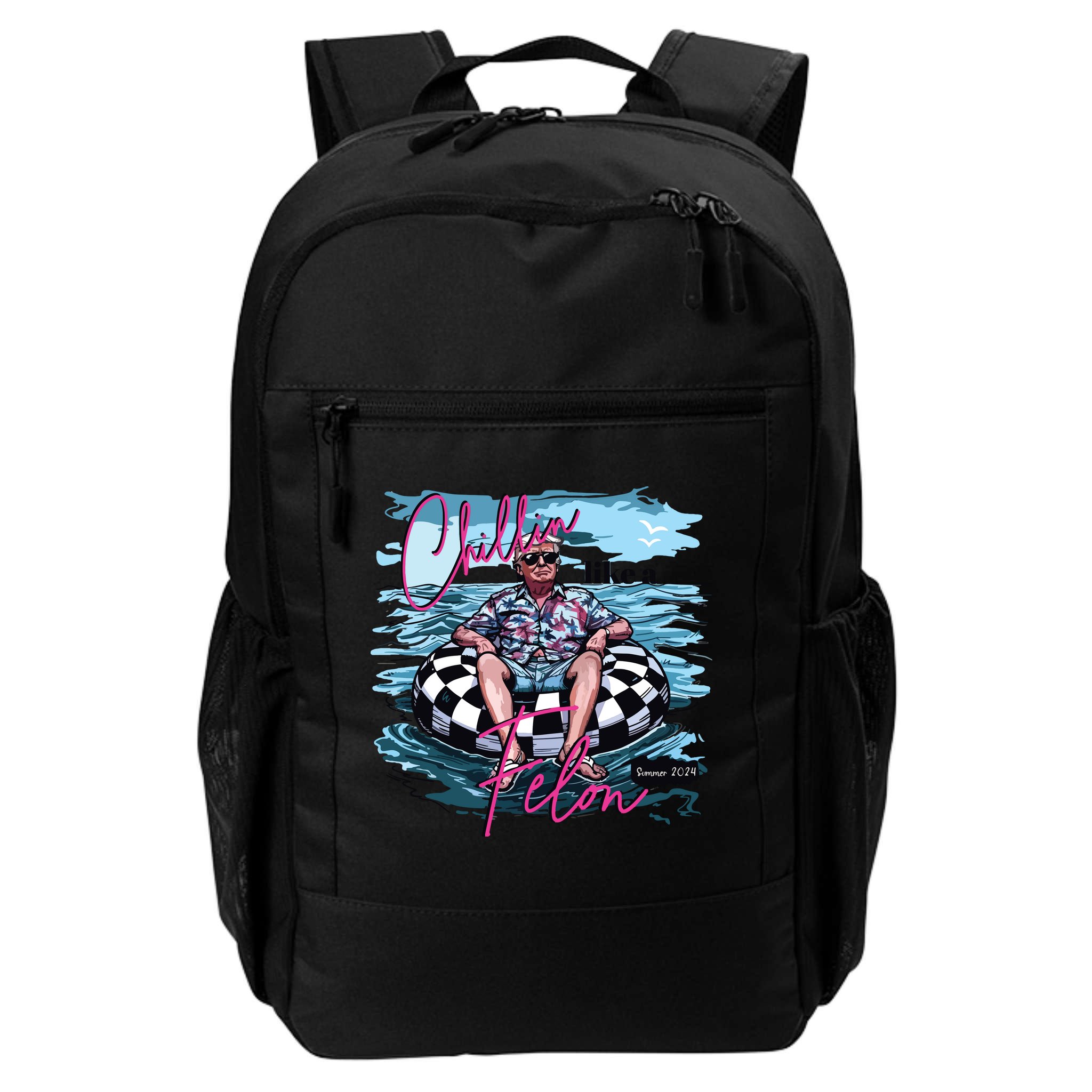 Chillin Like A Felon Funny Trump Trump Summer 2024 Backpack