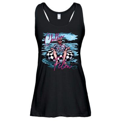 Chillin Like A Felon Funny Trump Trump Summer 2024 Ladies Essential Flowy Tank