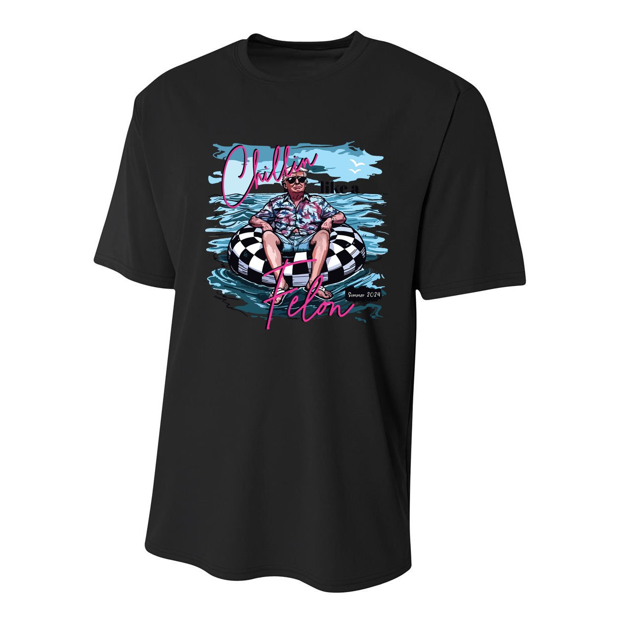 Chillin Like A Felon Funny Trump Trump Summer 2024 Youth Performance Sprint T-Shirt
