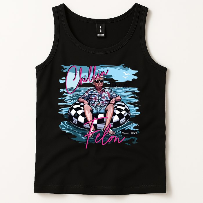 Chillin Like A Felon Funny Trump Trump Summer 2024 Tank Top
