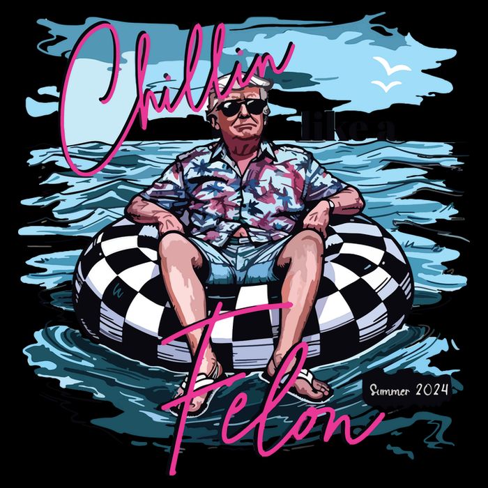 Chillin Like A Felon Funny Trump Trump Summer 2024 Tank Top