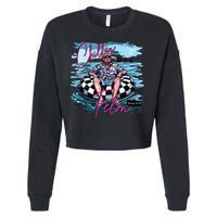 Chillin Like A Felon Funny Trump Trump Summer 2024 Cropped Pullover Crew