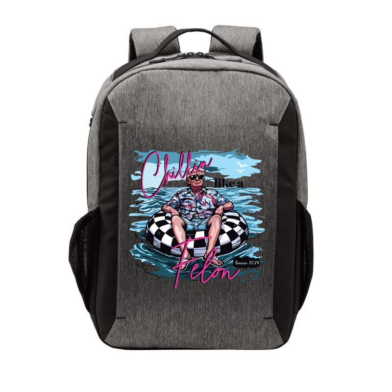 Chillin Like A Felon Funny Trump Trump Summer 2024 Vector Backpack