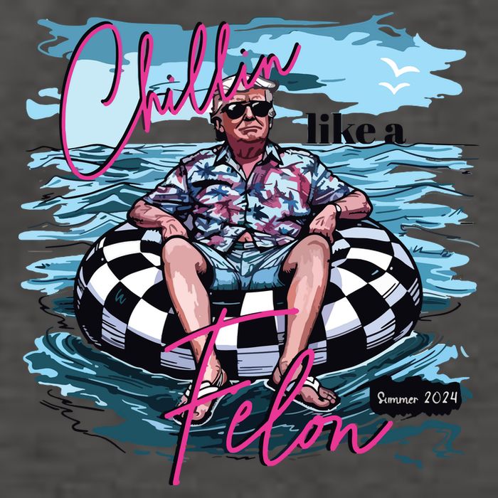 Chillin Like A Felon Funny Trump Trump Summer 2024 Vector Backpack