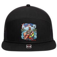 Chillin Like A Felon Summer 2024 7 Panel Mesh Trucker Snapback Hat